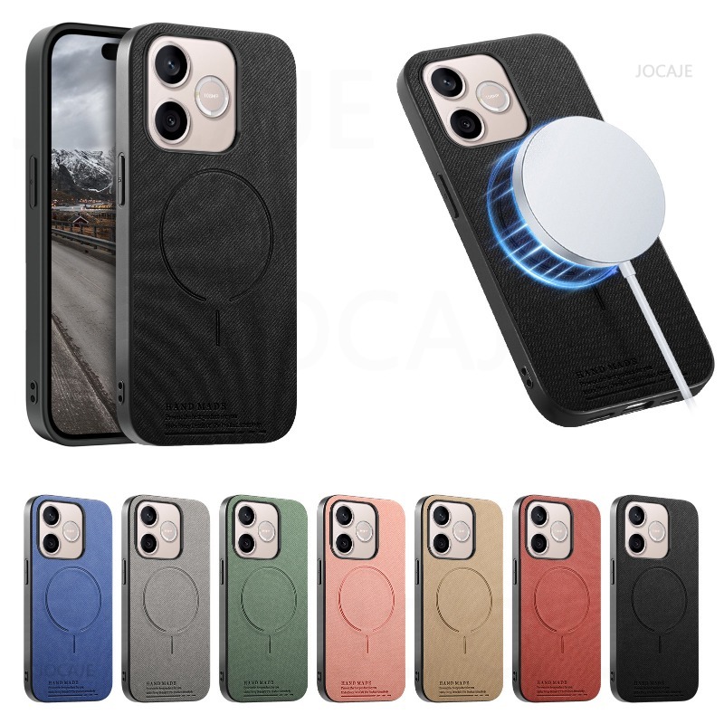 Magnetic Case Smart - Funda Magnética con Textura de Cuero