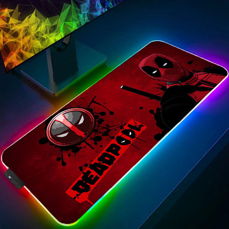 Rugged Tablet Accessories - Alfombrilla de ratón LED para videojuegos,