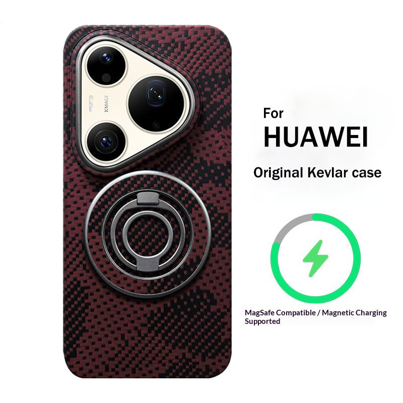 Huawei Pura 70 - Funda de teléfono de fibra de