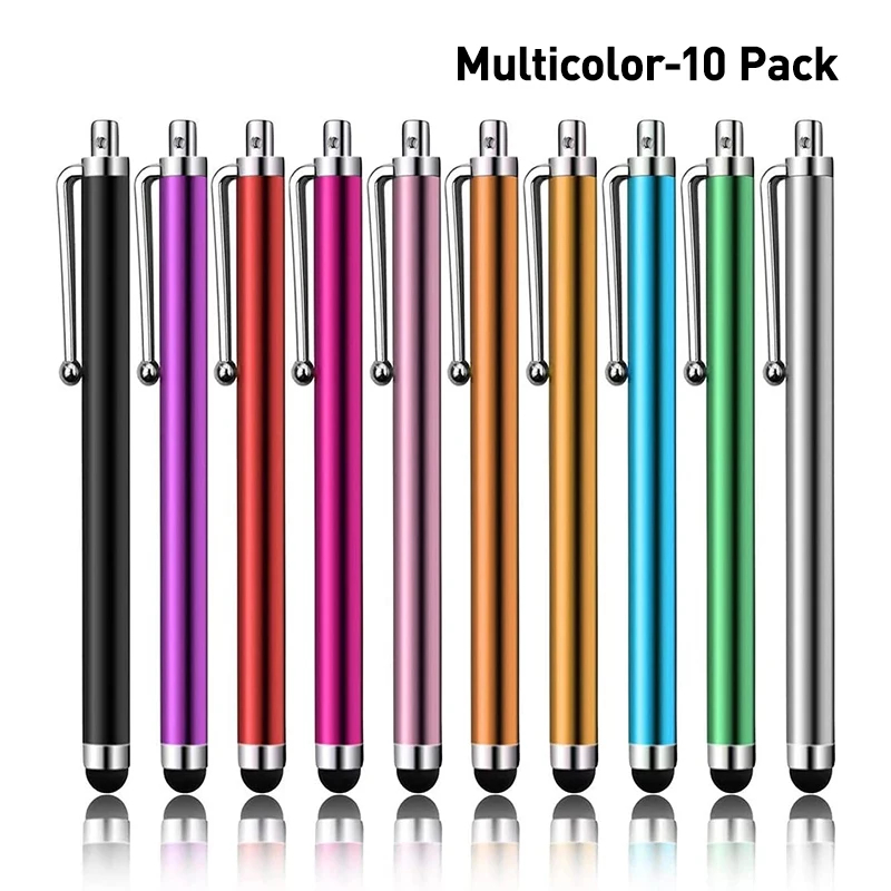 Tablet Accessories For Kids - Lote de 10 Lápices Táctiles Universales,