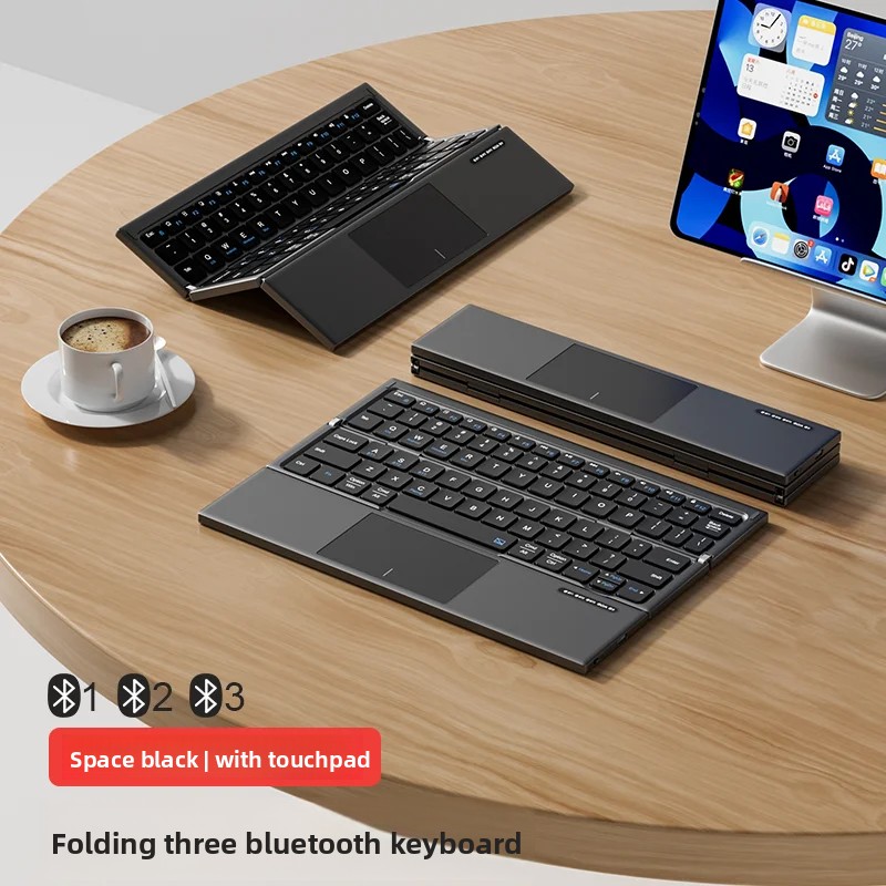 Tablet Accessories Gifts - Teclado Triple Plegable para Tablet con