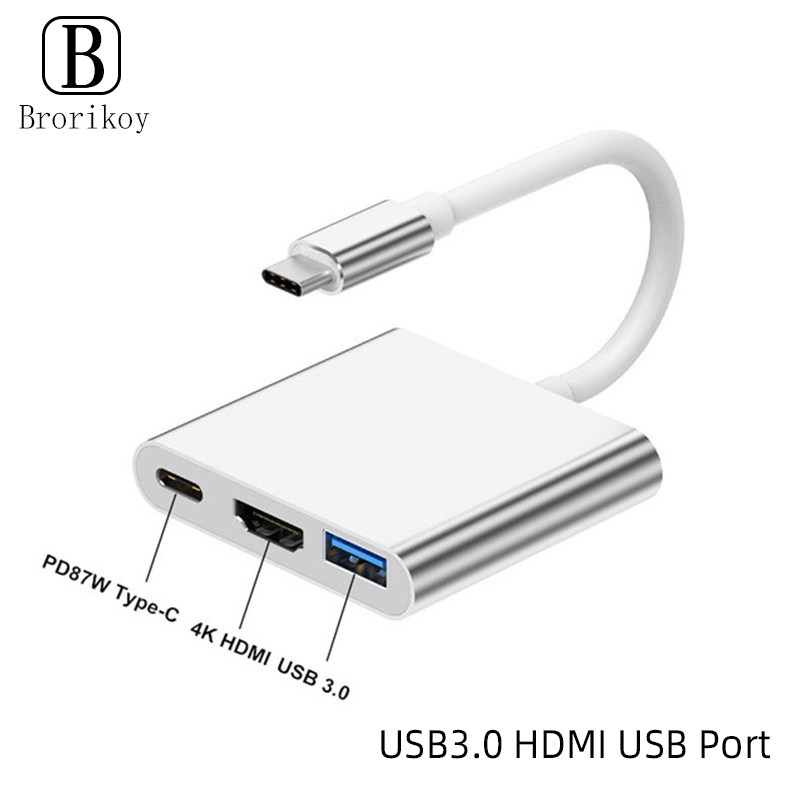 Hub USB tipo C 3 en 1 a HDMI 4 - Huawei Tablet Accessories reseña y precio