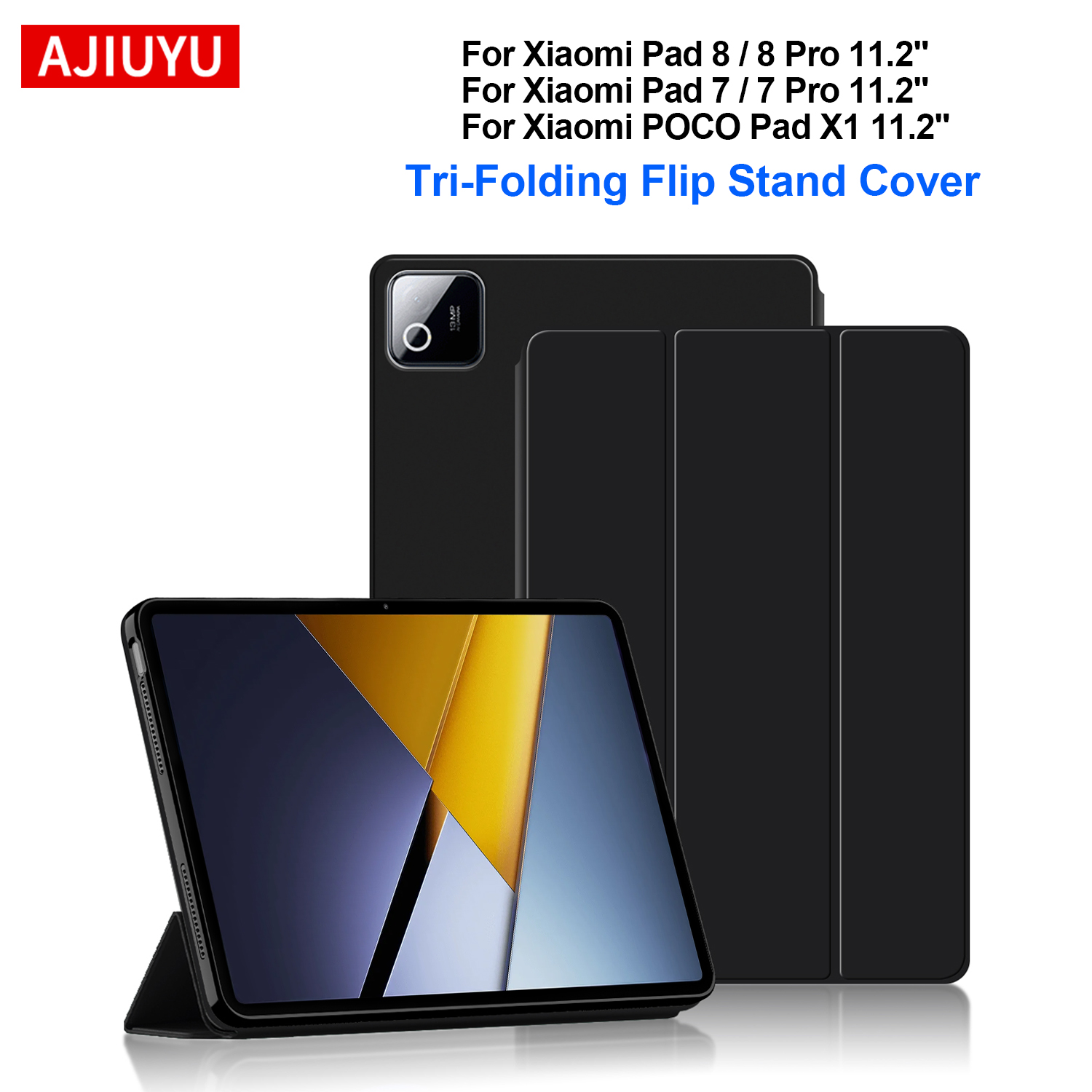 Funda con tapa abatible de cue - Poco Tablet Accessories reseña y precio