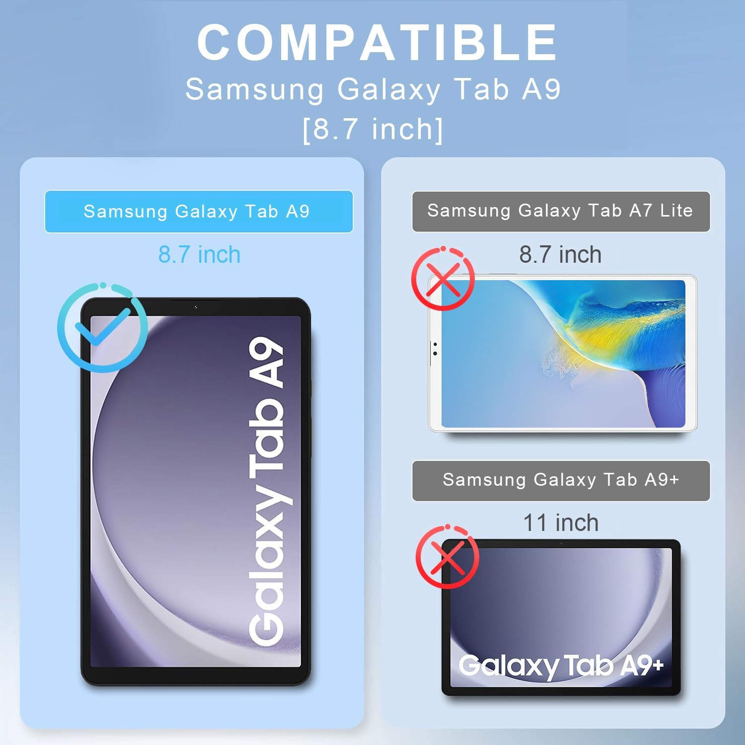 Para Samsung Galaxy Tab A9 SM- - Cheap Tablet Accessories reseña y precio