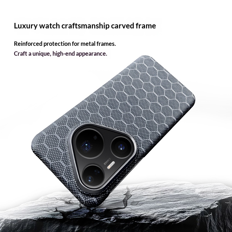 Funda de teléfono de fibra de  - Huawei Pura 70 reseña y precio