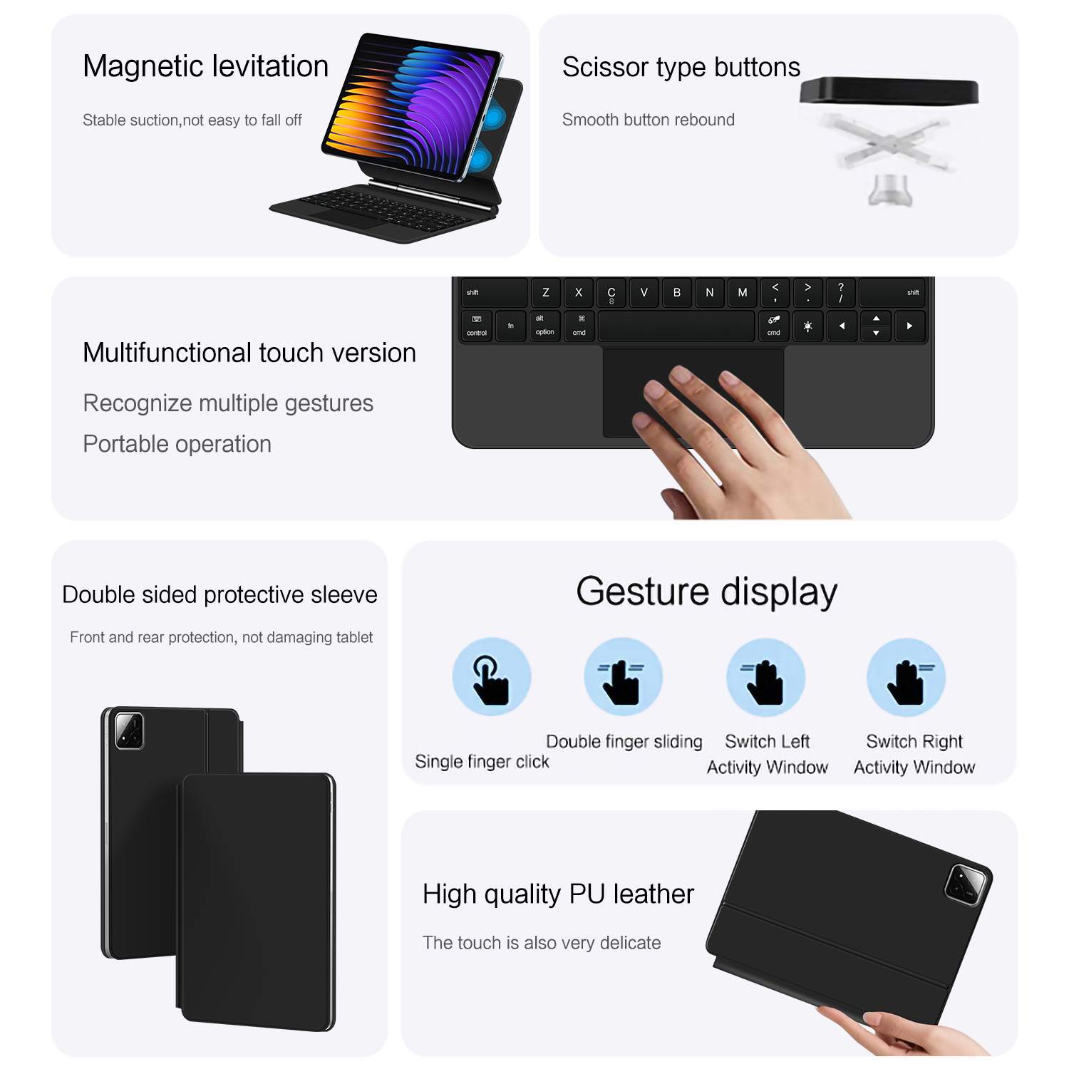 Funda con teclado mágico para  - Magnetic Case Smart reseña y precio