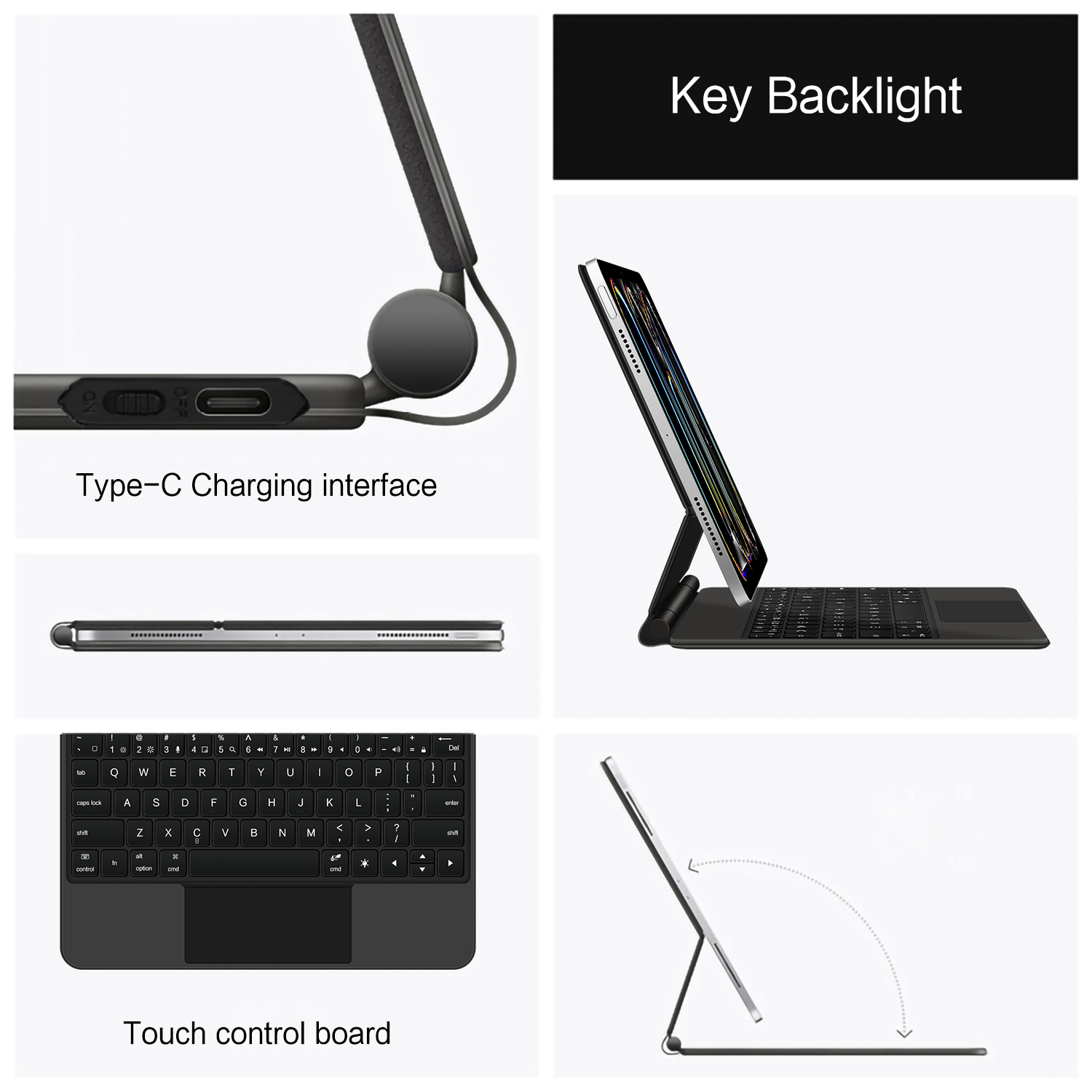 AJIUYU funda con teclado mágic - Magnetic Case Smart reseña y precio