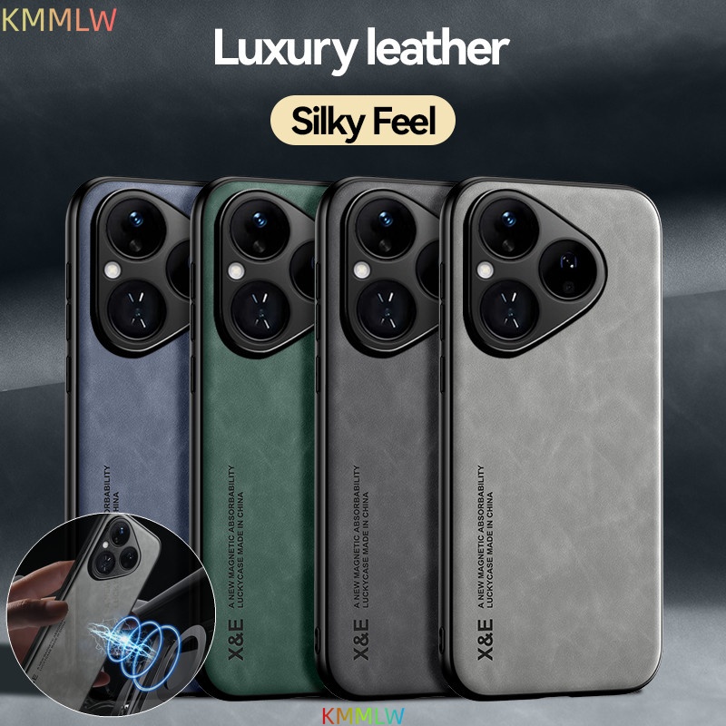 Funda de cuero de lujo para Hu - Huawei Pura 70 reseña y precio