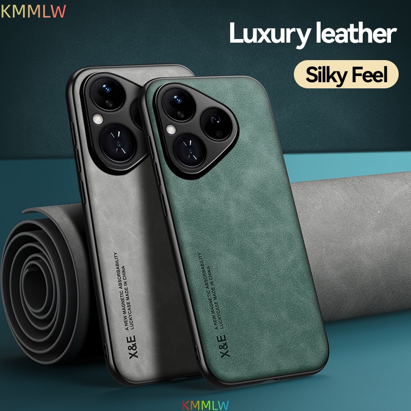 Funda de cuero de lujo para Hu - Huawei Pura 70 reseña y precio